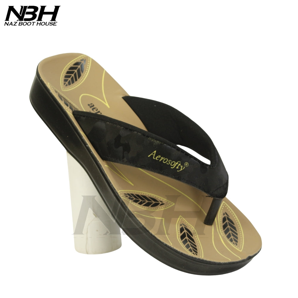 Medicated Comfort Slippers With Arch Support and Synthetic Leather Double Straps Flip Flops