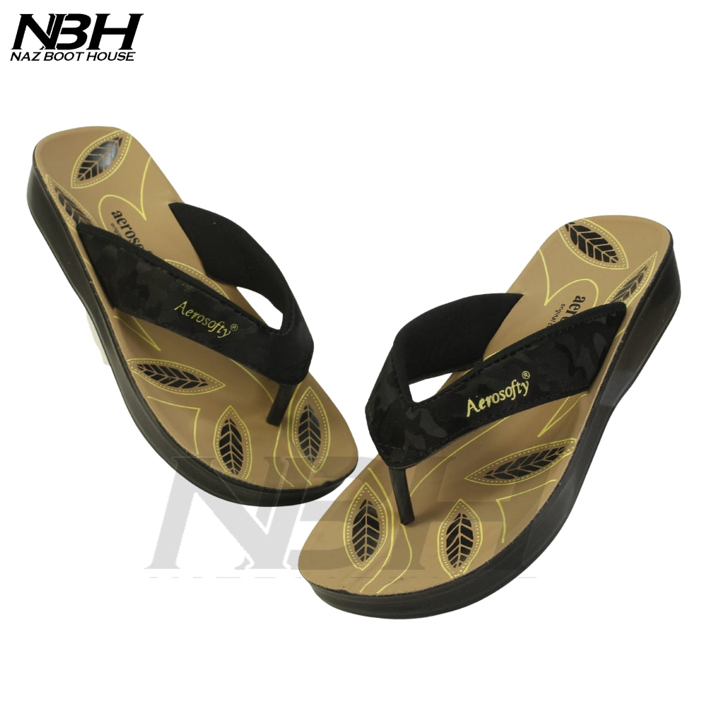 Medicated Comfort Slippers With Arch Support and Synthetic Leather Double Straps Flip Flops