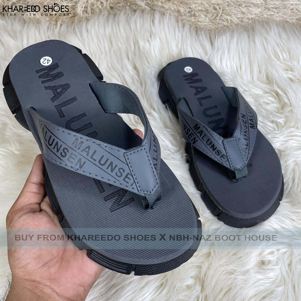 Imported Slippers For Men | Men's Double Strap Chappals - [BR524-39/44]