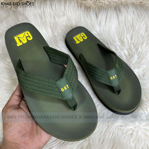 Imported Slippers For Men | Men's Double Strap Chappals - [BR522-39/44]