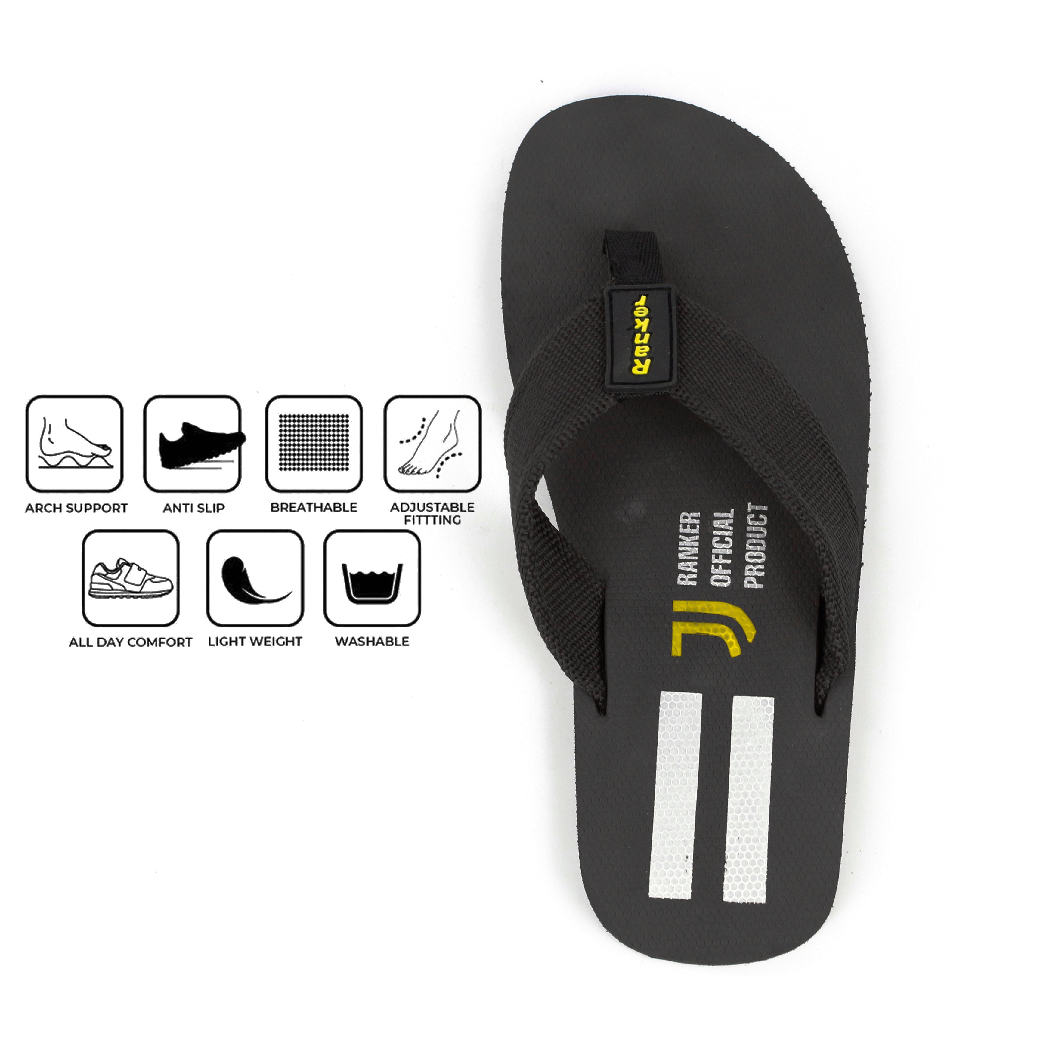 Buy Ranker Flip-Flop Slippers | Imported Material Chappal For Men.