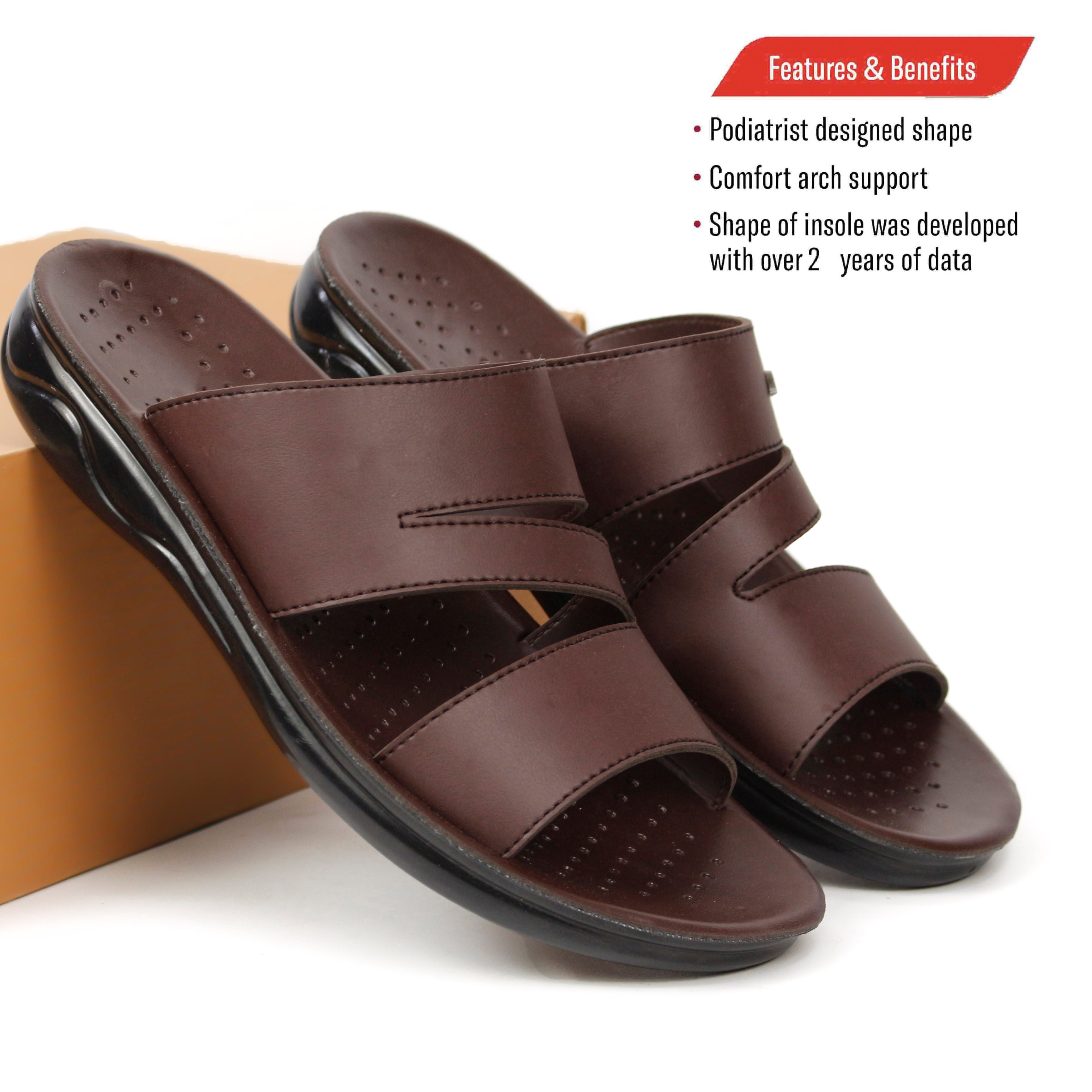 Mens Slippers Non Slip Double Strap Comfortable Chappal For Boys