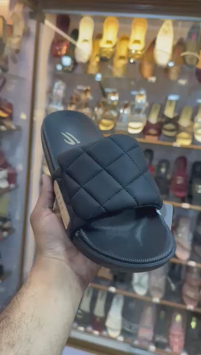 Men imported slides for men with soft rubber sole in pakistan