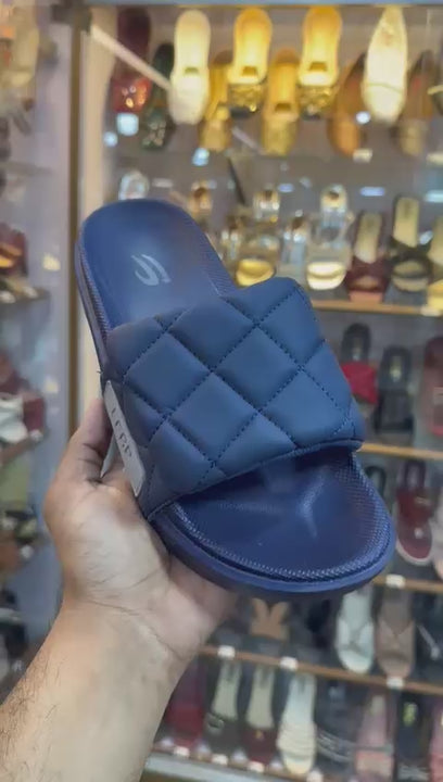 Men imported slides for men with soft rubber sole in pakistan