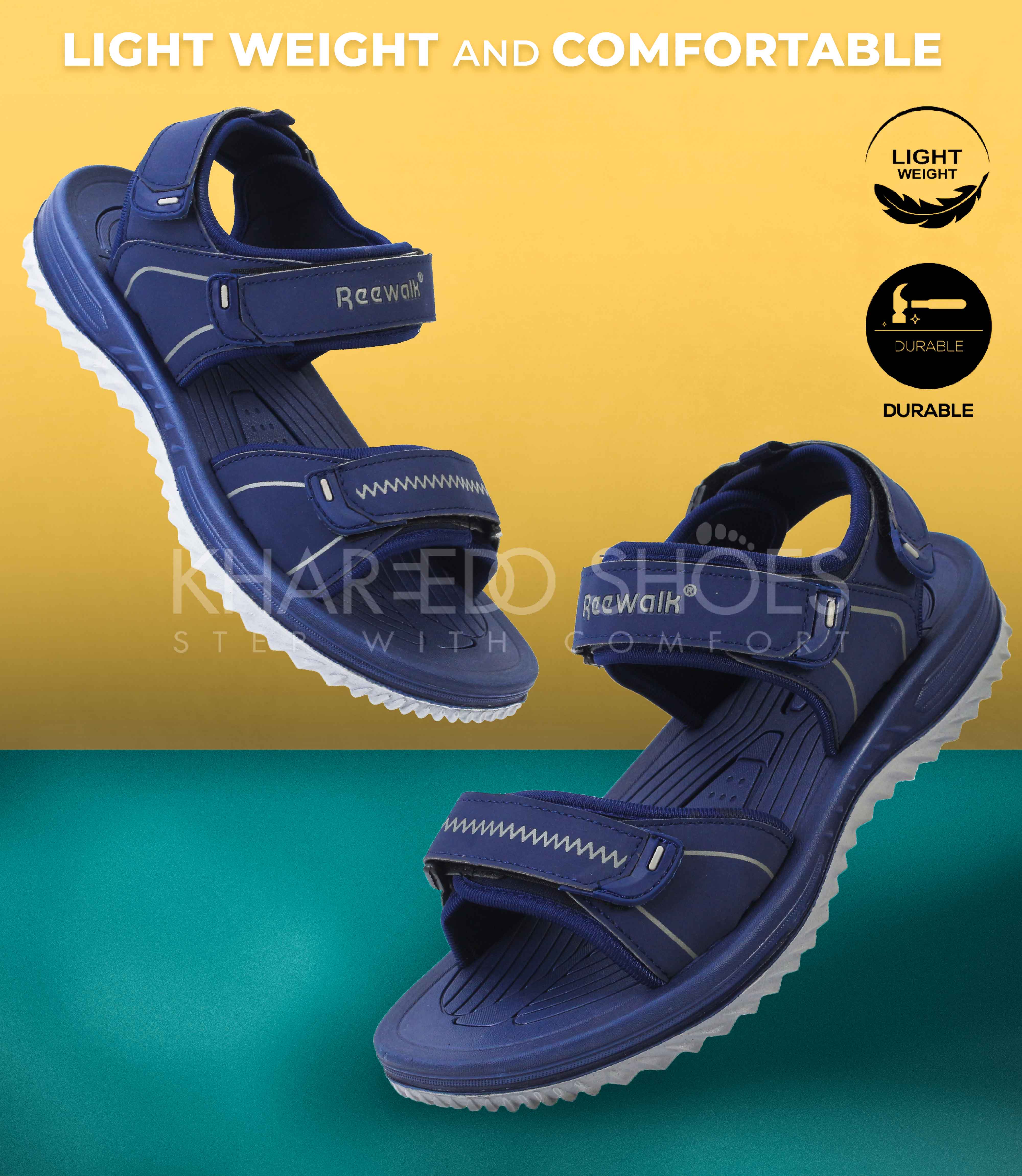 Men's Comfortable And Medicated Sandals - Doule Strap Sandals For Boys