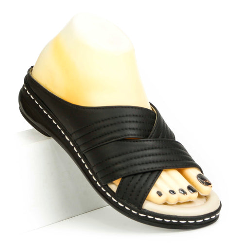 Sofy Women’s Daily Wear Comfort Slides – Durable Non-Slip Slipper for Home & Office [4001-NBH-36/41]